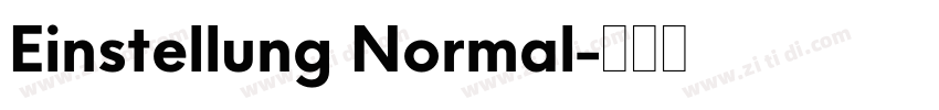 Einstellung Normal字体转换